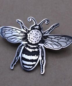 1 pc. Silver Brooch, Stainless Steel Pin, 51mm x 37.5 | TMP-035