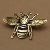 1 pc. Gold Bee Brooch, Stainless Steel Pin, 51mm x 37.5 | TMP-036
