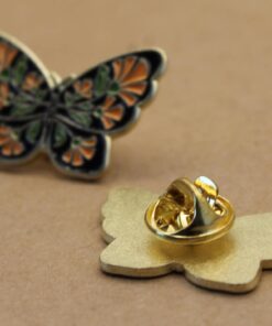 1 pc. Floral Butterfly Enamel Pin, 31mm x 12.5mm | TMP-005*