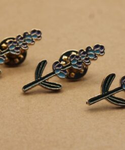 1 pc. Lavender Flower Stalk Enamel Pin, 32mm x 12mm | TMP-008*