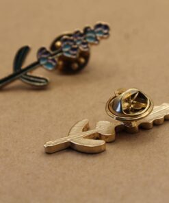 1 pc. Lavender Flower Stalk Enamel Pin, 32mm x 12mm | TMP-008*