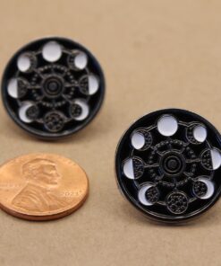 1 pc. Moon Phases Enamel Pin, 22mm x 9mm | TMP-019*