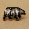 Bear with Night Mountain Range Enamel Pin | TMP-021*