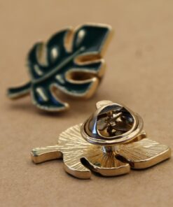 2 pc. Monstera Leaf Enamel Pins, 25mm x 17mm | MIS-443*