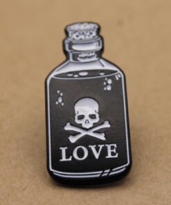 1 pc. Love is Poison Enamel Pin, 30mm x 14mm | TMP-032*