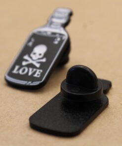 1 pc. Love is Poison Enamel Pin, 30mm x 14mm | TMP-032*