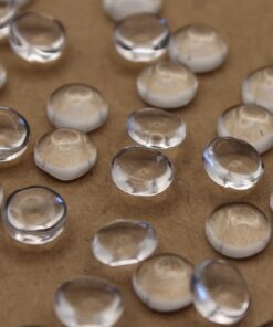 30 pc. Round Glass Domed Cabochons - 5.5mm - 6mm in diameter | MIS-451*