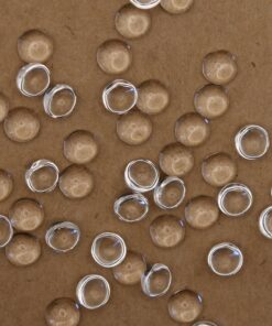 30 pc. Round Glass Domed Cabochons - 5.5mm - 6mm in diameter | MIS-451*