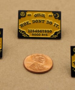 1 pc. Ouija Board Pin, Yellow & Black Enameled, 30mm x 19.5mm | TMP-038