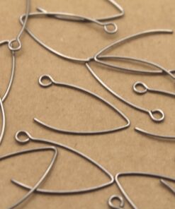 20 pc. Stainless Steel Bent Vee Earwires 26mm long | FI-180**