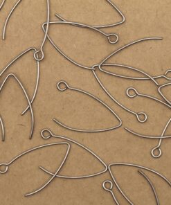 20 pc. Stainless Steel Bent Vee Earwires 26mm long | FI-180**