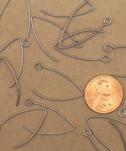 20 pc. Stainless Steel Bent Vee Earwires 26mm long | FI-180**