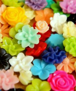 100 pc. Multi-Colored Small Cabochon and Bead Grab Bag | RES-334