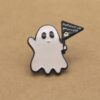 1 pc. Ghost "Believe in Yourself" Enamel Pin Brooch, 30mm x 29mm | MIS-476*