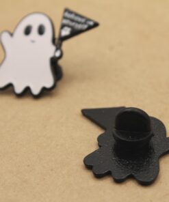 1 pc. Ghost "Believe in Yourself" Enamel Pin Brooch, 30mm x 29mm | MIS-476*