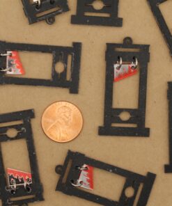 4 pc. Bloody Guillotine Charms, 45mm x 23mm | MIS-386*
