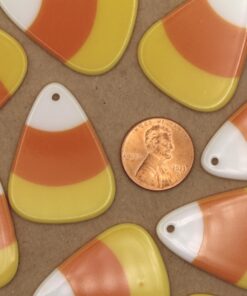 4 pc. Acrylic Candy Corn Pendants, 35.5mm x 27mm | MIS-375*