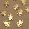 4 pc. Gold-Plated Spider Charms, Laser Cut Stainless Steel, 12mm x 8mm | MIS-023*
