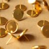 20 pc. 14mm Ear Post Blank Cabochon Setting Gold | FI-347