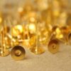 100 pc. Gold plated earring posts, 8mm pad *Also available in 500 piece *| FI-201