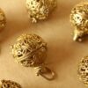 1 pc. Raw Brass Filigree Butterfly Ball Locket 24mm x 26mm | LOC-016*