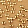 50 pc. Raw Brass Round Saucer Spacer Beads, 6mm in diameter | FI-445