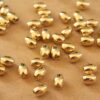 50 pc. Raw Brass Round Barrel Spacer Beads, 6mm by 5mm | FI-446