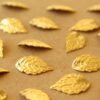 24 pc. Raw Brass Leaf Charms, 20mm by 10mm | MIS-393