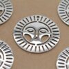 3 pc. Boho Sun Charms, Laser Cut Stainless Steel, 30mm in Diameter | MIS-171**