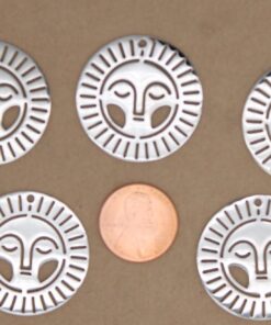 3 pc. Boho Sun Charms, Laser Cut Stainless Steel, 30mm in Diameter | MIS-171**