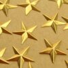 10 pc. Raw Brass Barn Stars: 24mm by 24mm - made in USA | RB-1368