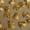 12 pc. Raw Brass Frogs: 13mm by 12mm - made in USA | RB-300