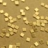 24 pc. Tiniest Raw Brass Squares: 3mm by 3mm - made in USA | RB-1364
