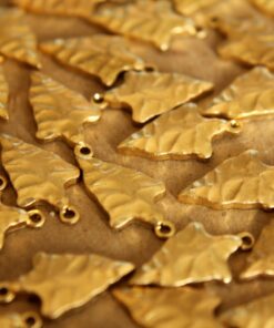 3 pc. Raw Brass Arrowheads: 18mm by 10mm - made in USA | RB-093