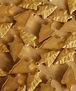 3 pc. Raw Brass Arrowheads: 18mm by 10mm - made in USA | RB-093