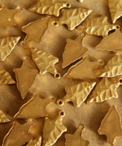 3 pc. Raw Brass Arrowheads: 18mm by 10mm - made in USA | RB-093