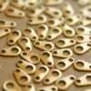 24 pc. Raw Brass Chain Tabs: 7mm by 4mm - made in USA | RB-143