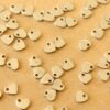 30 pc. Tiny Stainless Steel Heart Charms: 6mm by 5mm - Hearts Love Romance Valentine's Day Friends Couple Sweetheart | MIS-493