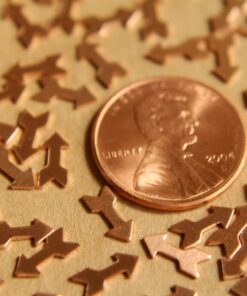 24 pc. Tiny Raw Copper Arrows: 8mm by 3.9mm - made in USA | RB-488