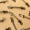 6 pc. Antique Bronze Bent Arrow Connectors, 43mm by 6mm | MIS-093