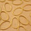 30 pc. Raw Brass Oval Links: 13mm by 20mm | FI-454