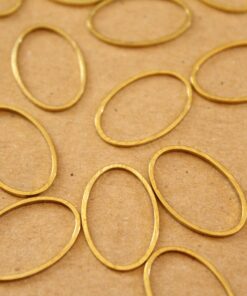 30 pc. Raw Brass Oval Links: 13mm by 20mm | FI-454