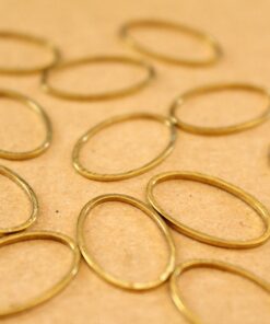 30 pc. Raw Brass Oval Links: 13mm by 20mm | FI-454