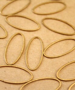30 pc. Raw Brass Oval Links: 11mm by 25mm | FI-439