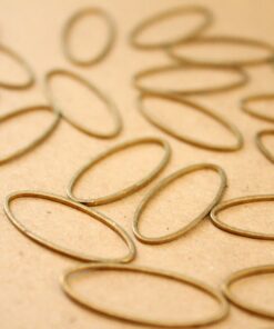 30 pc. Raw Brass Oval Links: 11mm by 25mm | FI-439