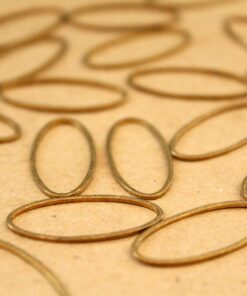30 pc. Raw Brass Oval Links: 11mm by 25mm | FI-439