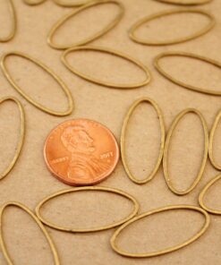 30 pc. Raw Brass Oval Links: 11mm by 25mm | FI-439
