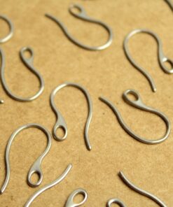 12 pc. Stainless Steel Earwires 22.5 by 11.5mm | FI-513