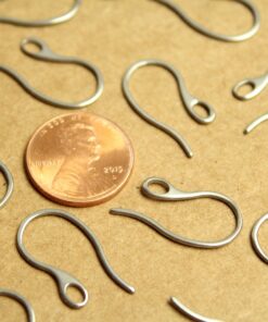 12 pc. Stainless Steel Earwires 22.5 by 11.5mm | FI-513