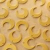 20 pc. Raw Brass Moons with Center Hole: 14mm by 13mm | MIS-388